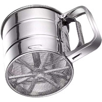 Starewa Flour Sifter/Atta Chhani Hand Press Design Stainless Steel Flour Sifter Corrosion Resistant Large Capacity Flour Sieve Cup For Sugar Flour And Coffee Powder | Atta Chalni