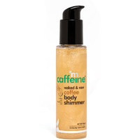 Mcaffeine Coffee Body Shimmer For A Glam Ready Skin With Hyaluronic Acid | Soft Glitter & Oil-Free Hydration | Lightweight & Non-Greasy Body Shimmer For Long-Lasting Shiny & Matt Finished Look