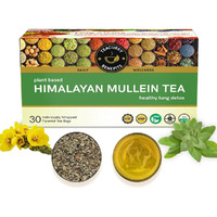 Teacurry Mullein Tea Leaves - (30 Teabags) - Herbal Tea For Lung Detox & Immunity - (60 Gram)