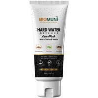 Biomuni Natural And Ayurvedic Hard Water Defence Face Wash 100 Ml | Anti Acne Skin Brightening Face Wash | Sulphate Paraben Silicone Free | Moisturise, Oil Control, Anti-Pollution. With Ashwagandha, Activated Charcoal, Aloe Vera, Manjishtha, Licorice, Apple Cinnamon. For Men, Women And Kids. For All Skin Types.