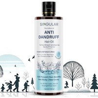 Singular Anti Dandruff Hair Oil For Men & Women - Pure & Natural Cold Pressed Hair Oil For Dandruff And Hairfall For Scalp Microbiome Balance With Tea Tree, Peppermint & More Hair Oil - 200 Ml