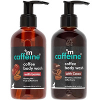 Mcaffeine Coffee Body Wash Combo Value Pack With Berries & Cocoa Shower Gels | Refreshing Aroma With Detan & Deep Cleansing Benefits | Shower Gel | For Men & Women And All Skin Types | 400Ml