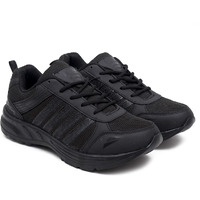 Asian Cosco-13 Lightweight Eva Sole Extra Jump Casual & Sports Sneaker Lace-Up Shoes For Men & Boy's, Black