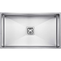 Arquin 30 X 18 X 10 Inches Handmade Matt Finish Single Bowl 304 Grade Stainless Steel Kitchen Sink/Basin For Kitchen With Square Drainer And Ss Fruit Basket.