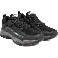 Asian Everest-01 Sports Trekking & Hiking,Walking Shoes With Rubber Outsole & Memory Foam Insole Lace-Up Shoes For Men & Boy's Black