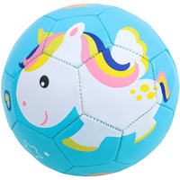 Toyshine Rubber Edu-Sports Kids Football Soccer Educational Toy Ball Size 3, 4-8 Year Kids Toy Gift Sports - Unicorn Blue