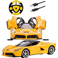 Sky Tech Big Size Rechargeable Racing With Remote Control Sports Car With Openable Doors High Performance Rc With Led Lights For Kids Super Sports Car For Kids Speed Rc Toy