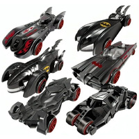 Umadiya Black Super Hero Mini Metal Die Cast Car Set Of 6, Free Wheel Push & Go Vehicles, Racing Cars Play Set For Cake Decorations Topper Adventures, Movie Vehicles Car For Kids (Bat 6Pc)