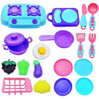 Funblast Kitchen Play Set - 17 Pc Portable Cooking Pretend Play Food Party Role Toy For Boys & Girls, Early Educational Toys (Multicolor)