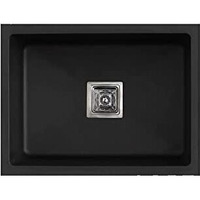 Crocodile 304 Grade Single Bowl Stainless Steel Handmade Kitchen Sink (21"X18"X10" Black)