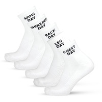 The Sock Street Gym Socks For Men Workout, Ankle Sock Cotton, Odor Free, Breathable, Comfortable, Non-Slippery, Workout & Sports Socks, Running, Athletic Socks Men & Women