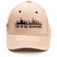 Wanderlooms Ladakh Peak Baseball Beige Cap For Men Stylish | Adjustable Strip Caps For Women | Quick Dry Cap For Boys | Cotton Caps For Men | Sports Cap For Women Gym | Cap For Women Stylish