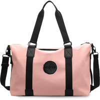 Storite Nylon 35 Cm Luggage Travel Duffle Bag For Women, Sports Shoulder Bag For Women With Wet Pocket Weekender Overnight Luggage Bag, Trendy And Stylish. - (Pink, 42 X 15 X 35 Cm)