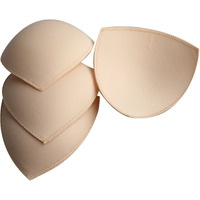 Topbine Bra Pads Inserts Women's Sports Cups Bra Replacement Insert For Bikini Swimsuit, 2 Pairs B/C Beige, A/B/C/D