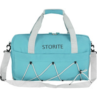 Storite Nylon 48.5 Cms Travel Duffle Bag For Women Muti- Pocket Sports Shoulder Duffel Bag With Wet Pocket & Shoe Compartment Weekender Overnight Travel Luggage Garment Bag (Sea Blue)