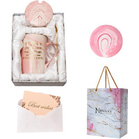 Nyrwana Coffee Mug, Birthday Gift For Sister, Gift For Women Birthday Special, Mugs For Gift, Ceramic Mug, Coffee Mug With Lid, Birthday Gift For Girls, Mug With Spoon & Gift Box (400Ml - Pink)