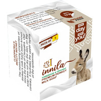 Innila Handmade Donkey Milk Bath Soap | Organic Skin Brightening Soap With Olive Oil, Castor Oil, Kojic Acid, Rose Fragrance & French Pink Clay | Soaps Combo Offers - 100Gm - Pack Of 3