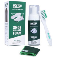 Doctor Extra Soft Sports & Sneaker Care Kit | It Includes 150 Ml Cleaner, Brush & Microfiber Cloth| Shoe Foam Quickly Remove Dirt & Stains Shoes Like White/Canvas/Tennis/Trainers/Nubuck/Suede/Loafers
