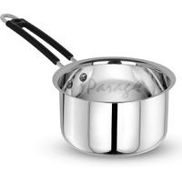 Parage 1 Pieces Stainless Steel Sauce Pan, Tea Pan, Milk Pan Heavy Guage, 1 Ltr With Heat-Resistant Wire Handle Induction & Gas Stove Friendly (Silver)