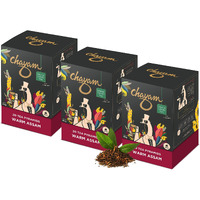 Chayam Assam Black Tea | 20 Tea Bags, Pack Of 3 | Premium Orthodox Whole Leaf Black Tea | High Antioxidants