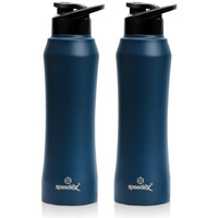 Speedex Stainless Steel Water Bottle 1 Litre, Leakproof Sipper Cap 1 Ltr, Dark Gold, Bottles 1+ Litre For School, Gym, Office, Boys, Girls, Men, Women, Kids, Fridge 1Ltr - 1000 Ml - Set Of 2
