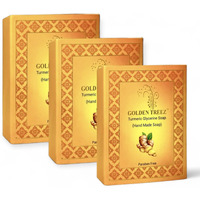 Golden Treez Turmeric Handmade Bath Soap For Tan Removal, Acne (Pimples) Natural, Bathing Soap For Men And Women-115 Gm (Pack Of 3)