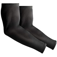 Mizuna Arm Sleeve Unisex Sports Compression Sun Protection Uv Upf 50 Cooling Sleeve Tattoo Cover Up Men & Women Cycling Cricket Biking Riding Golf Football Basketball & Running Nt Black