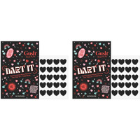 Gush Beauty Acne Pimple Patch | 20 Hydrocolloid Patches With Tea Tree Oil | For Active Surface Acne | Reduces Acne, Pimples & Excess Oil Overnight | (Black Heart, Pack Of 2)