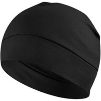 Paropkar 100% Cotton Lycra Skull Caps Lightweight Beanie Sleep Hats Breathable Helmet Liner Cap Cycling Hat Cap For Men And Women (Black)