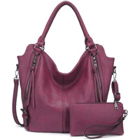 Inovera (Label) Hand Bags For Women Combo - Faux Leather Stylish Ladies Handbag Purse - Crossbody Shoulder Sling Bag With Adjustable Strap (Wine)