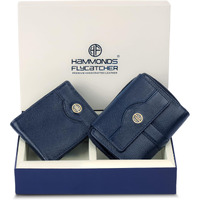 Hammonds Flycatcher Leather Wallet Combo Gift Set - Valentine Gift For Boyfriend And Girlfriend - Men's And Women's Wallets With Multiple Card Slots - Couple Gifts For Anniversary