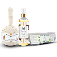 Seer Secrets 100% Natural Healing Pack Of Ayurvedic Healing Potli Compress & Tissue Balm Body Relax Oil & Eye Mask Socket Potli | Joints & Muscles Relaxation Combo