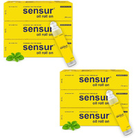 Sensur Natural And Ayurvedic Pain Relief Oil Roll On, 10Ml (Pack Of 6) | Fast Relief All Pains, One Solution