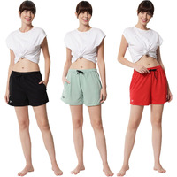 Fflirtygo Women's Shorts | Shorts For Women Short Pant For Women | Black, Pista Green & Red Shorts | Women Shorts Night Wear | Sports Shorts For Woman Combo (Pack Of 3)