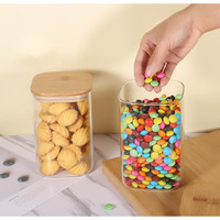 Femora Borosilicate Glass Jars With Wooded Lid| 1 Year Warranty| Multipurpose Airtight Storage Jars For Cookies, Snacks, Spices| Glass Jar 700Ml| Set Of 2| Transparent Glass Jars For Kitchen Storage
