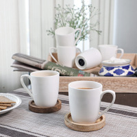 Femora Desh Ki Mitti Ceramic Coffee & Tea Cup Set Of 6, 160 Ml, White