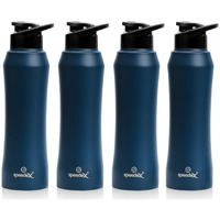 Speedex Stainless Steel Water Bottle 1 Litre, Leakproof Sipper Cap 1 Ltr, Dark Gold, Bottles 1+ Litre For School, Gym, Office, Boys, Girls, Men, Women, Kids, Fridge 1Ltr - 1000 Ml - Set Of 4