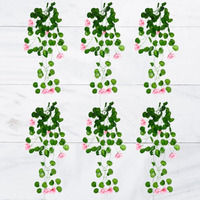 Decorebugs Artificial Flower Plants Leaves Hanging Ivy Garlands Plant Greenery Vine Creeper Home Decor Door Wall Balcony Decoration Party Festival Craft (Pack Of 6)