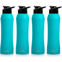 Speedex Stainless Steel Water Bottle 1 Litre, Leakproof Sipper Cap 1 Ltr, Light Blue, Bottles 1+ Litre For School, Gym, Office, Boys, Girls, Men, Women, Kids, Fridge 1Ltr - 1000 Ml - Set Of 4