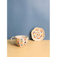 Weaving Homes Handcrafted Ceramic #Loveislove Mug & #Loveislove Dessert Plate, Serveware, Kitchenware, Ceramic Coffee Mugs, Plates, Coffee Cups, Ceramic Plates, 220 Ml