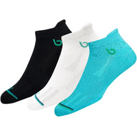 Bambos Eco Touch Women's Bamboo Ankle Sports Socks For Running & Gym, Pack Of 3, Multicolor, Free Size