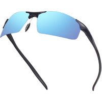 Dervin Uv Protected Polarized Sports Sunglasses For Men & Women | Ideal For Driving, Cycling, Biking & Cricket (Blue)