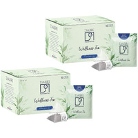 Dabri Sleep Easy Wellness Tea 16 Pyramid Tea Bags | Cognitive Support | Detoxifies Body | Releases Anxiety | Relieve Tension & Regain Equilibrium (Pack Of 2 X 16 Bags)