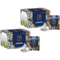 Dabri Blue Flower Butterfly Pea Green Tea 16 Pyramid Bags (Pack Of 2)| Regulate Blood Sugar Levels,Relieves Stress & Also Beneficial For Hair And Skin|Farm Packed For Freshness High On Anti Oxidants