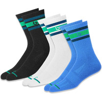 Bambos Men's Bamboo Sports Crew Socks For Running & Gym, Pack Of 3, (Size Uk 7-11, Multicoloured)