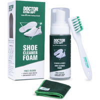 Doctor Extra Soft Sports & Sneaker Care Kit | It Includes 150 Ml Cleaner, Brush & Microfiber Cloth| Shoe Foam Quickly Remove Dirt & Stains Shoes Like White/Canvas/Tennis/Trainers/Nubuck/Suede/Loafers