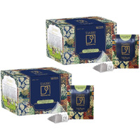 Dabri Moroccan Mint Green Tea Bags 16 Pyramid Bags For Help For Weight Management, Reduce Stress & Maintain Blood Pressure (Pack Of 2 X 16 Pyramid Bags)