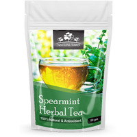 Nature Yard Pure Organic Spearmint Herbal Tea Leaves For Pcod & Pcos - 200 Gm - Helps Cure Hormonal Imbalance, Unwanted Facial Hair, Acne