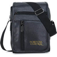 Fortune Central Crossbody Bags For Men | Messenger Bag | Side Bag - Pu Leather, Weather Resistant, Stylish And Trendy Design, Multiple Compartments & Secret Compartment