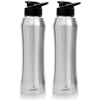 Speedex Stainless Steel Water Bottle 1 Litre, Leakproof Sipper Cap 1 Ltr, Matt, Bottles 1+ Litre For School, Gym, Office, Boys, Girls, Men, Women, Kids, Fridge 1Ltr - 1000 Ml - Set Of 2